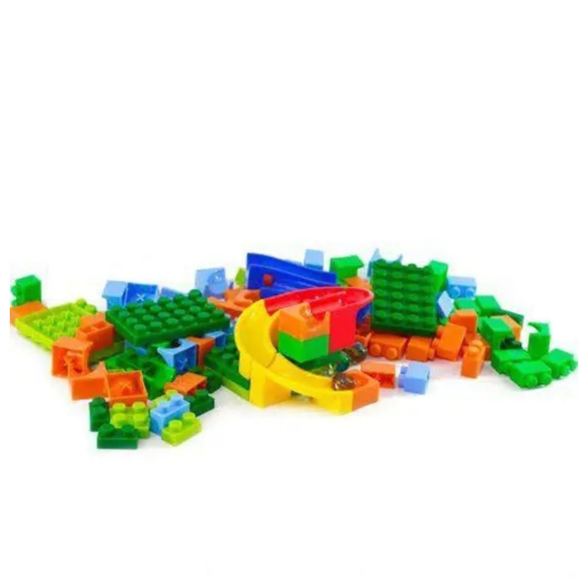 Pista Labirinto Rola Bola Infantil Bloco De Montar 128 Pçs - Ark Toys Pista Labirinto Rola Bola Infantil Bloco De Montar 128 Pçs - Ark Toys